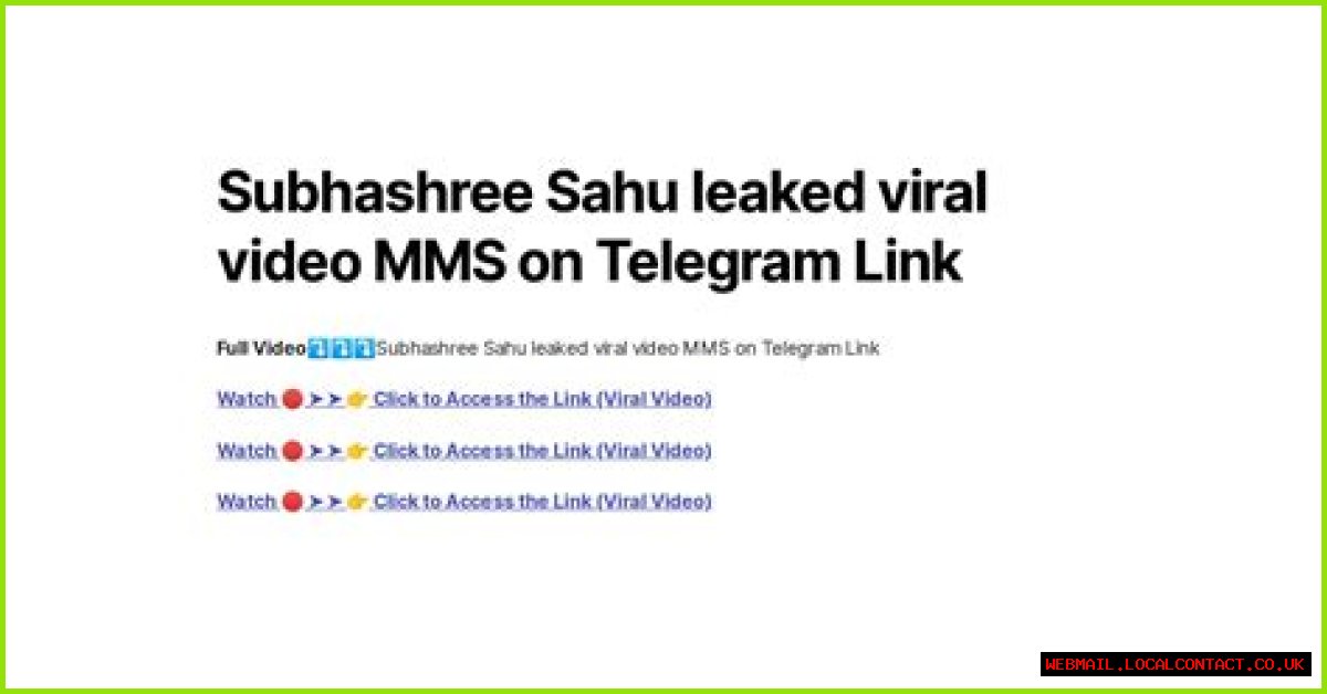 Suba Sree Sahu Leaked: Understanding The Controversy And Its Impact