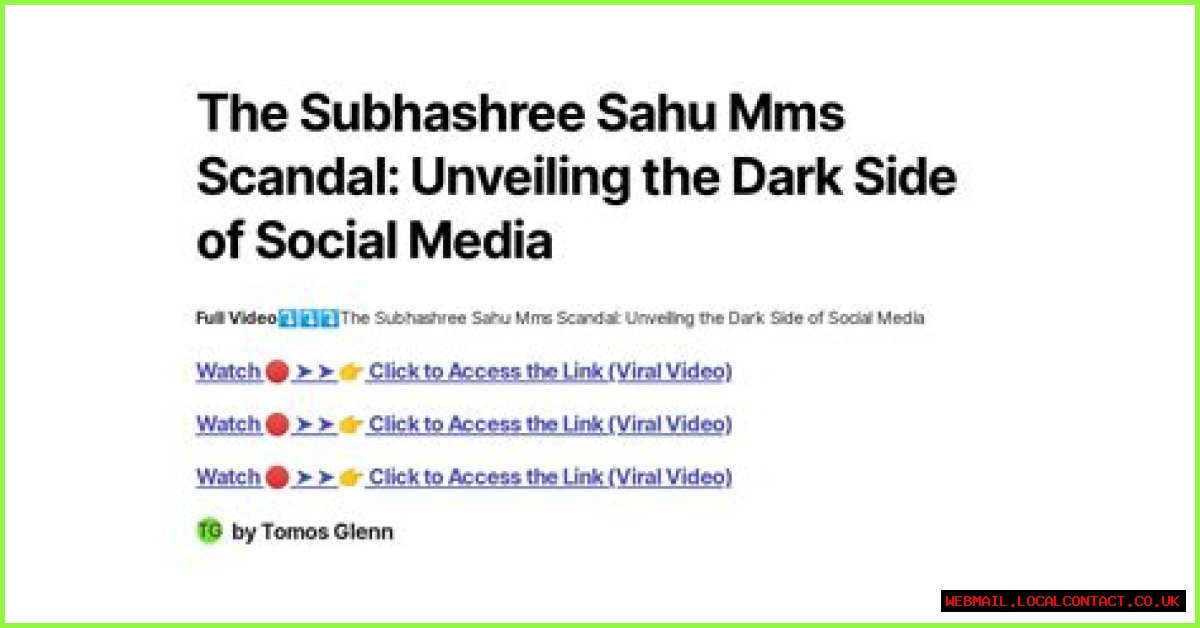Subhashree All MMS: Unveiling The Truth Behind The Controversy