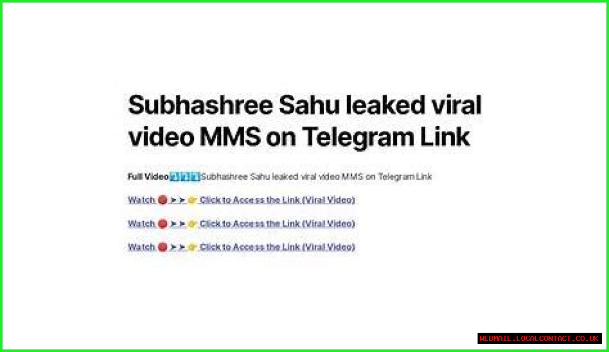 Subhashree Viral MMS: Unpacking The Controversy And Its Impact